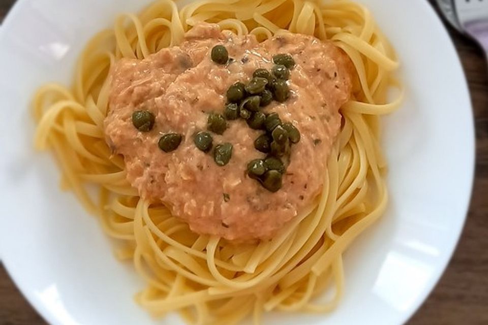 Spaghetti mit Thunfisch - Kapern - Sauce