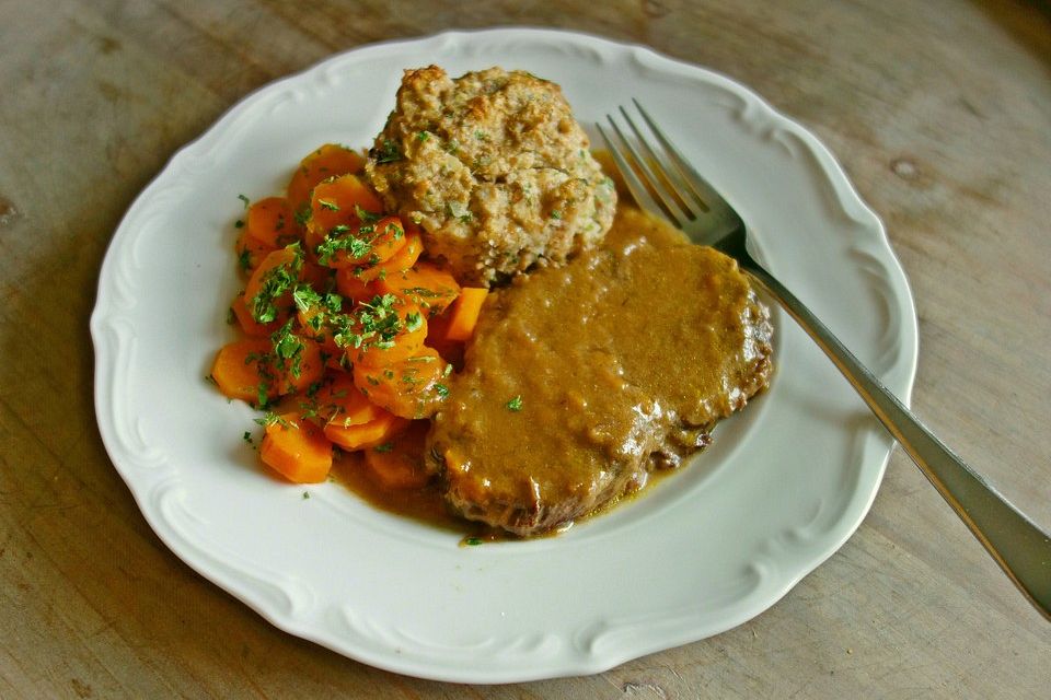 Schmorbraten in Rotwein - Senf - Marinade