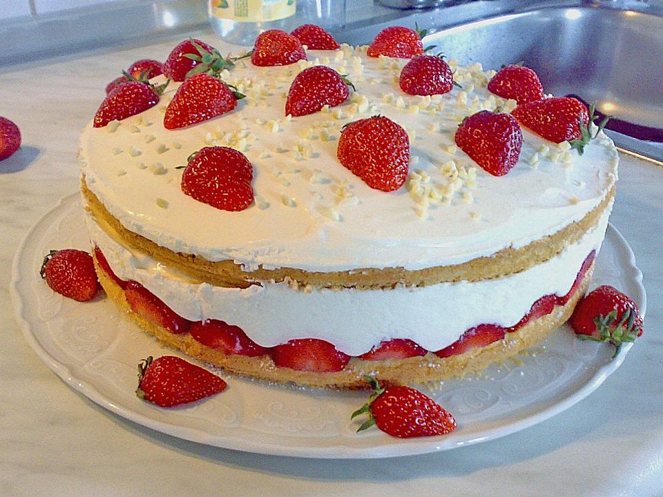 Erdbeertorte mit Quarkcreme von Perle| Chefkoch