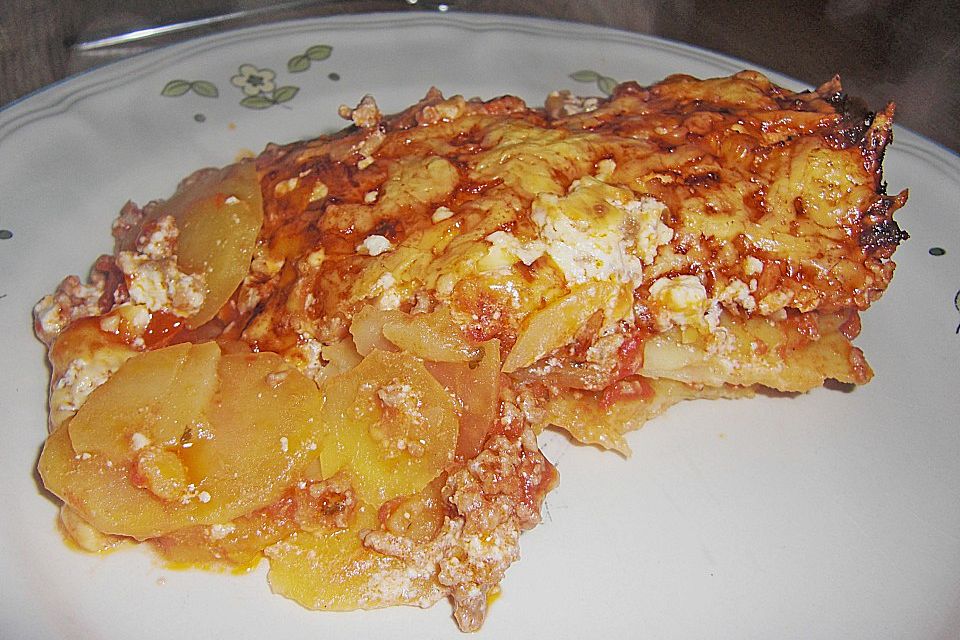 Bologneser Kartoffelauflauf