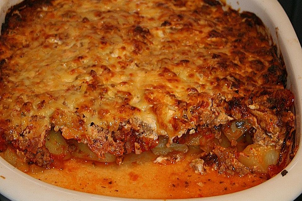 Bologneser Kartoffelauflauf