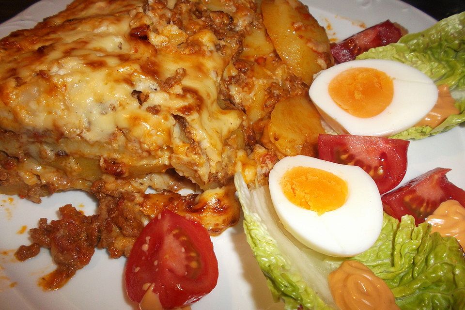 Bologneser Kartoffelauflauf