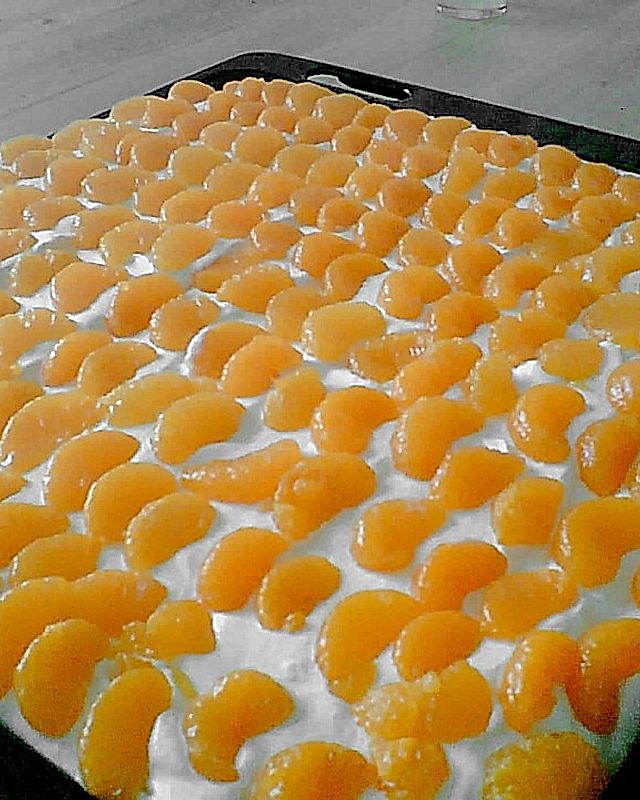 Mandarinen - Schmand - Blechkuchen