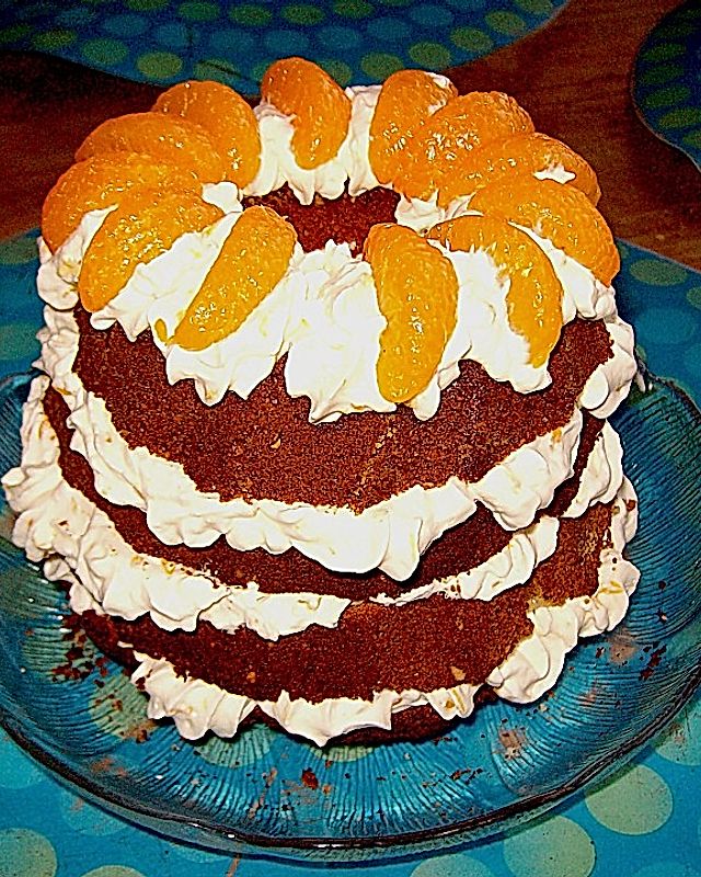 Mandarinen - Haselnuss - Kuchen