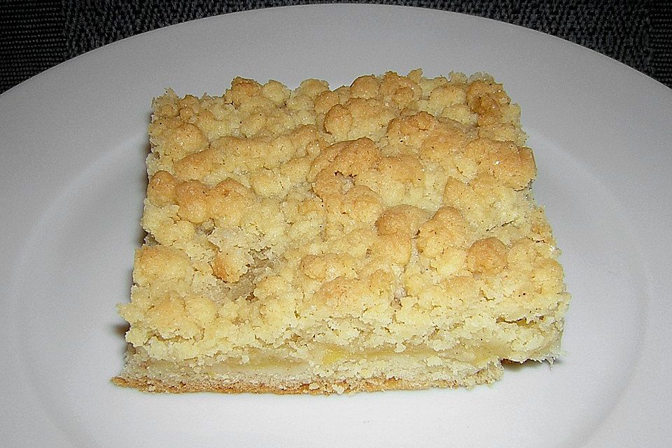 Apfel - Streuselkuchen mit Hermannteig