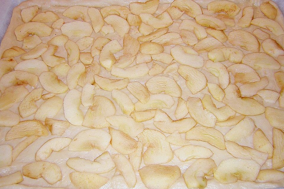 Apfel - Streuselkuchen mit Hermannteig