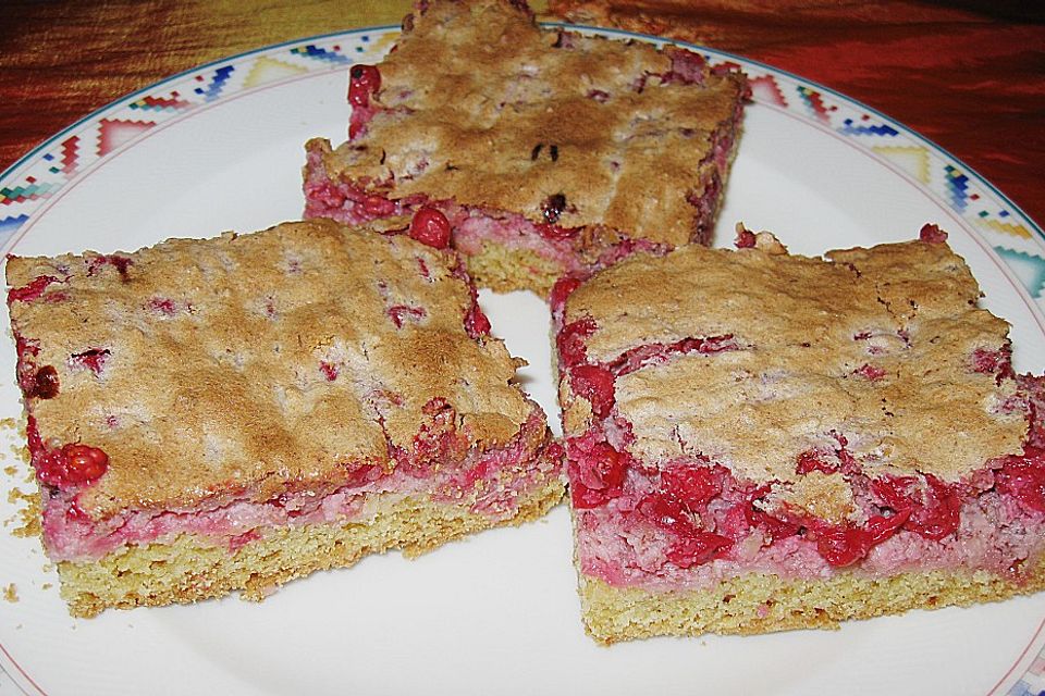 Johannisbeerkuchen vom Blech Johannisbeerkuchen vom Blech