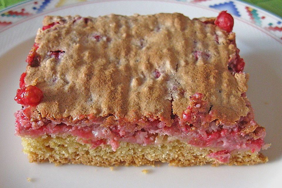 Johannisbeerkuchen vom Blech Johannisbeerkuchen vom Blech