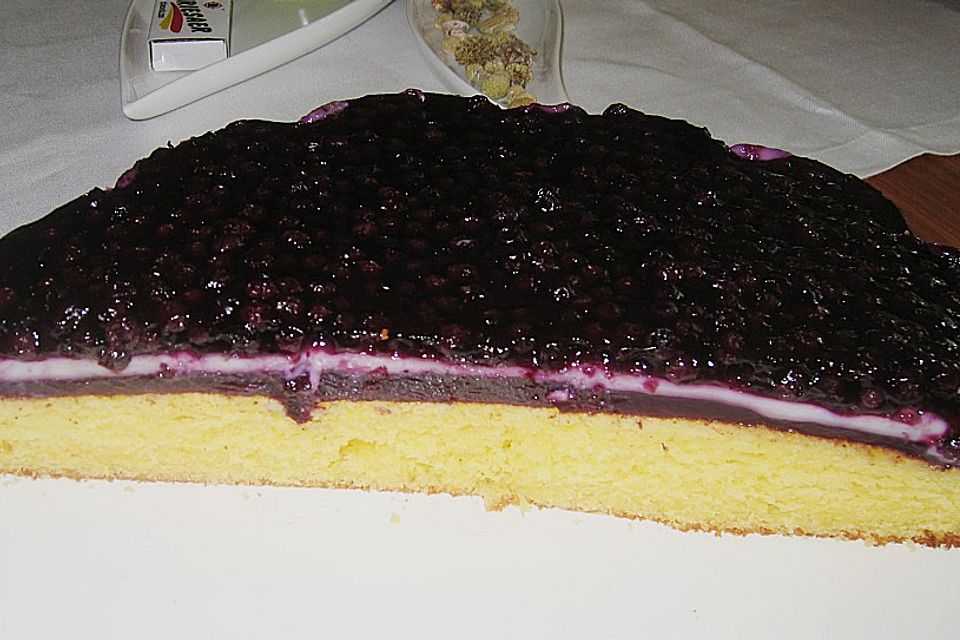 Heidelbeer - Pudding - Kuchen