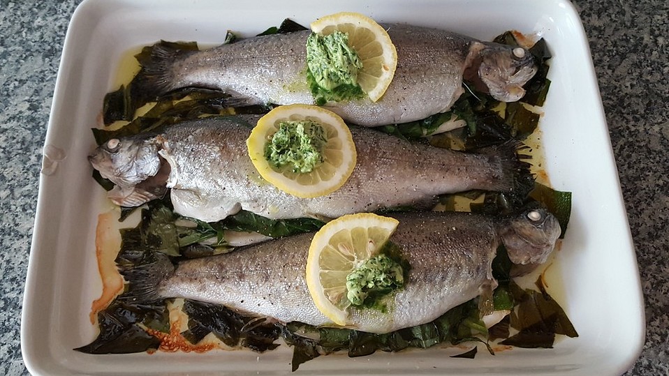 Forelle mit Bärlauch gefüllt von Nordlichthh Forelle mit Bärlauch gefüllt von Nordlichthh