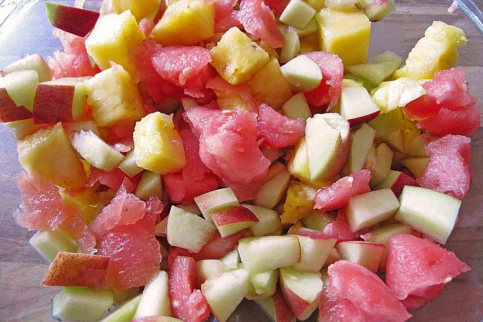 Obstsalat, besoffen