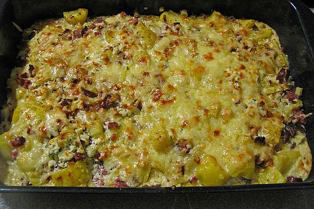 Ofenkartoffeln mit Bacon und Käsecreme überbacken von Aurora| Chefkoch