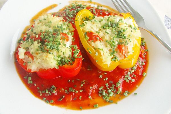 Vegetarisch Gefüllte Paprika Mit Feta Von Bloergh | Chefkoch