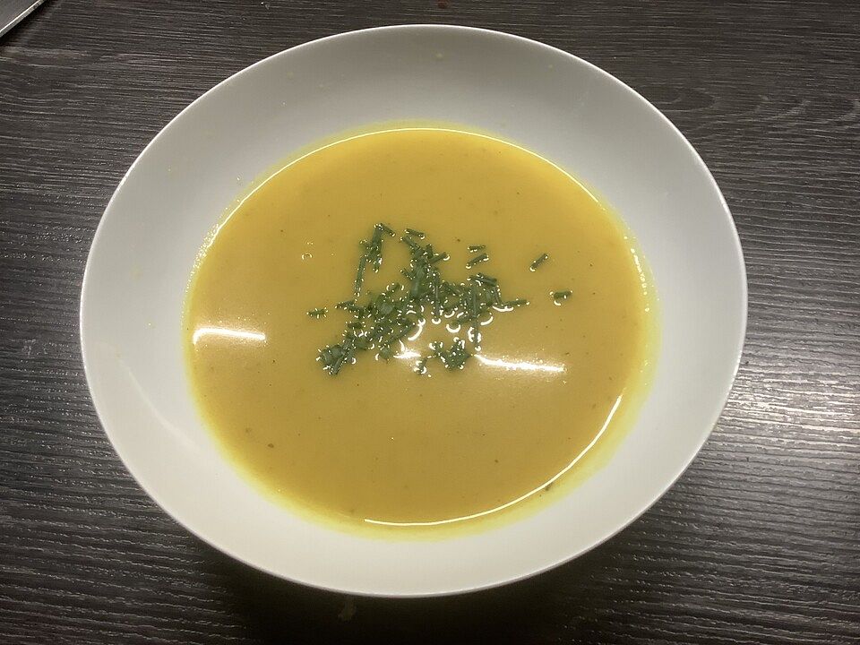 Apfelcremesuppe mit Curry von Goldblatt| Chefkoch