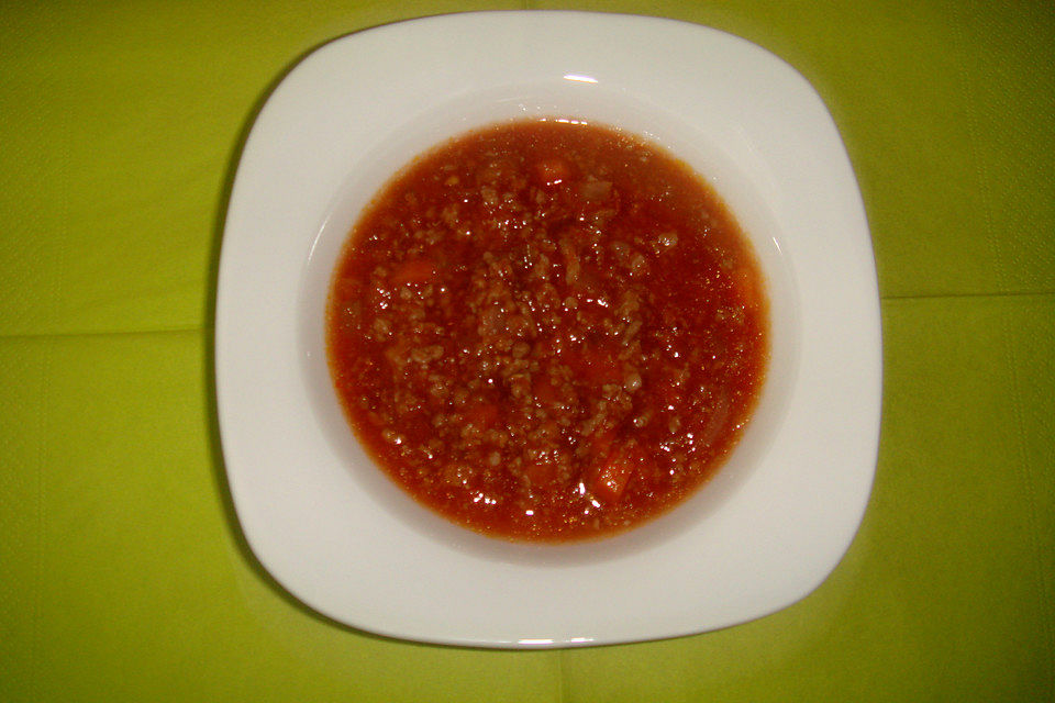 Bolognesesauce (mit Rotwein)