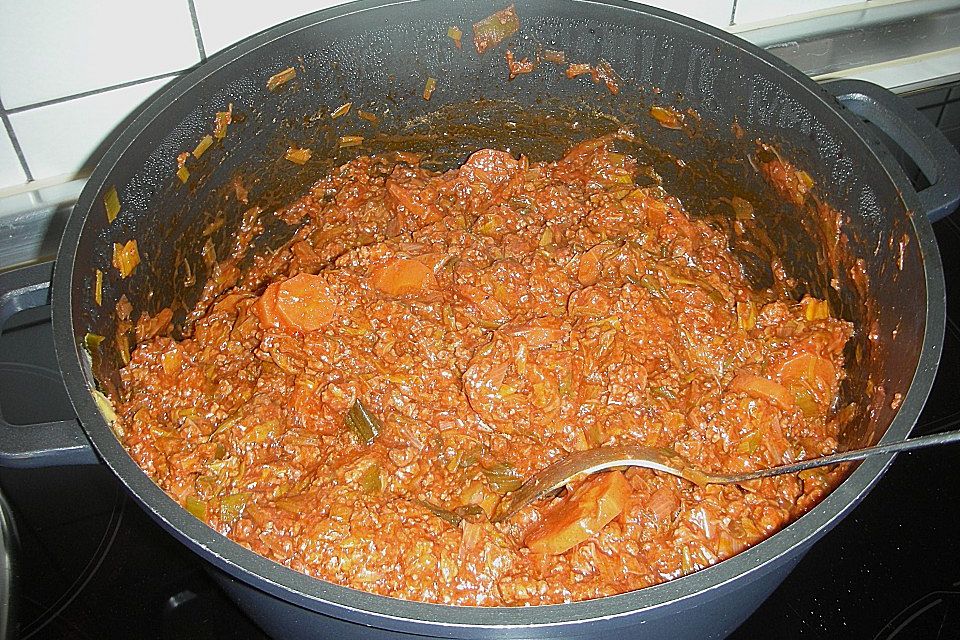 Bolognesesauce (mit Rotwein)