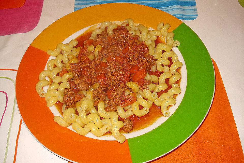 Bolognesesauce (mit Rotwein)