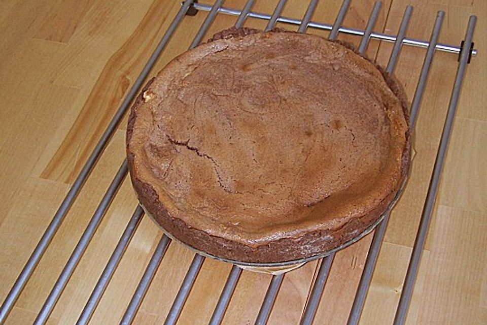 Schoko -  Käsekuchen mit Mandeln