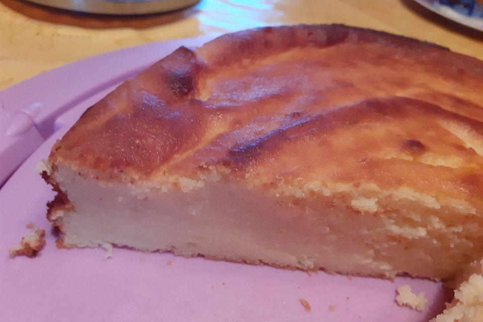 Saftiger Käsekuchen ohne Boden