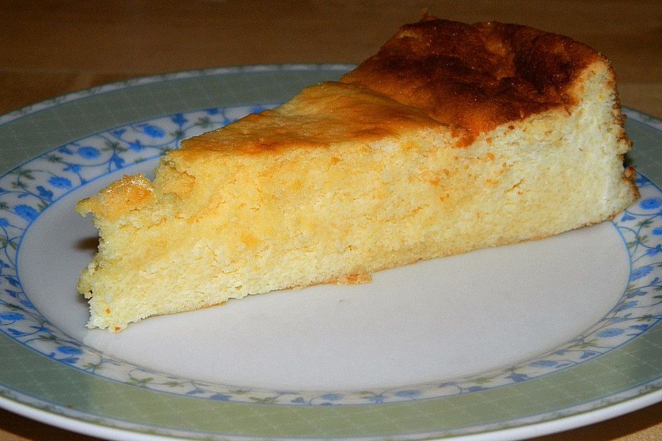 Saftiger Käsekuchen ohne Boden