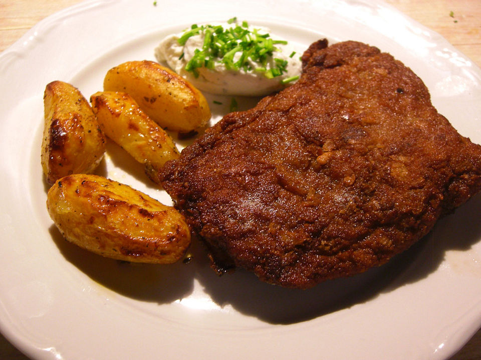 Schnitzel Cordon bleu mit Kroketten und Gemüsereis von Maja72| Chefkoch