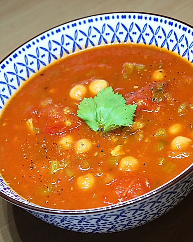 Tomaten - Kichererbsen - Suppe