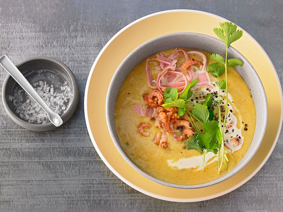 Currysuppe mit Bananen und Krabben von Kochtruffel| Chefkoch