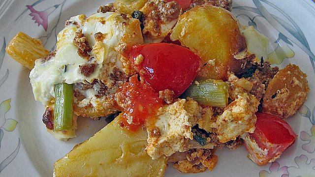 Kartoffel - Hack - Auflauf mit Schafskäse von Marlena