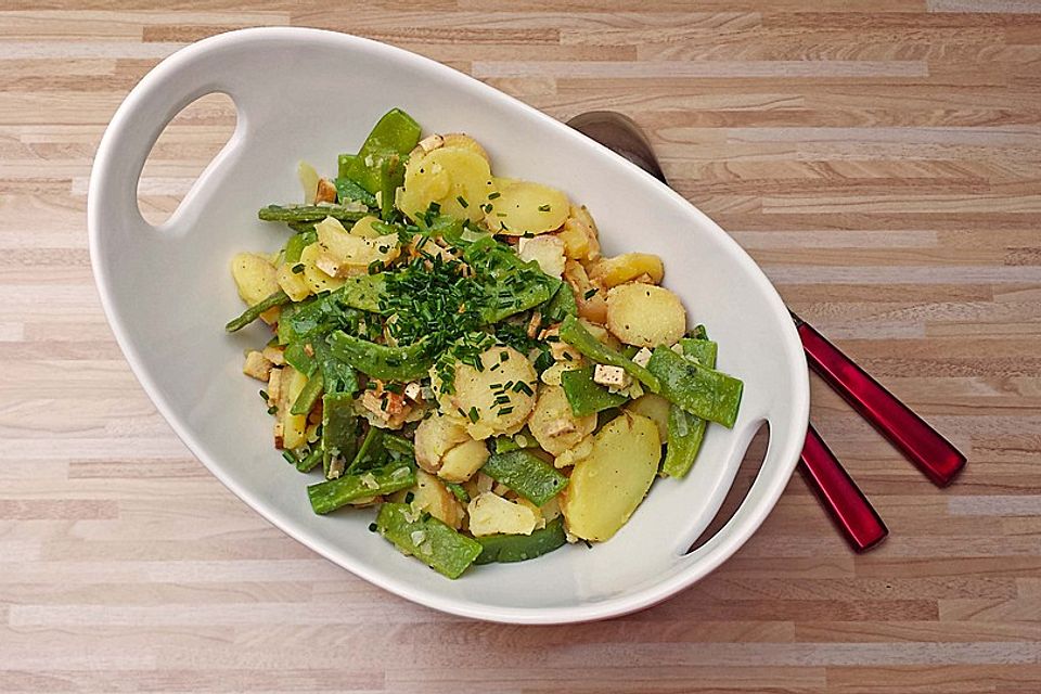 Kartoffelsalat mit grünen Bohnen