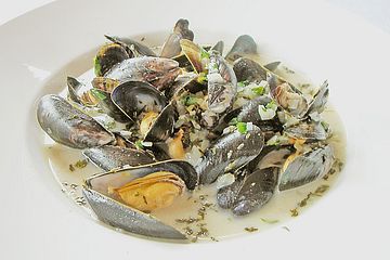 Muscheln Mit Weisswein Und Creme Fraiche Von Baerbel72 Chefkoch