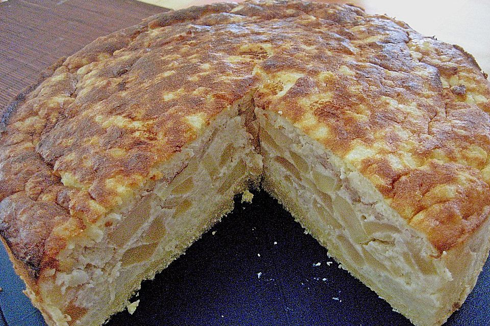 Reiskuchen mit Äpfeln