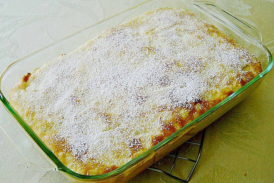 Reiskuchen mit Äpfeln