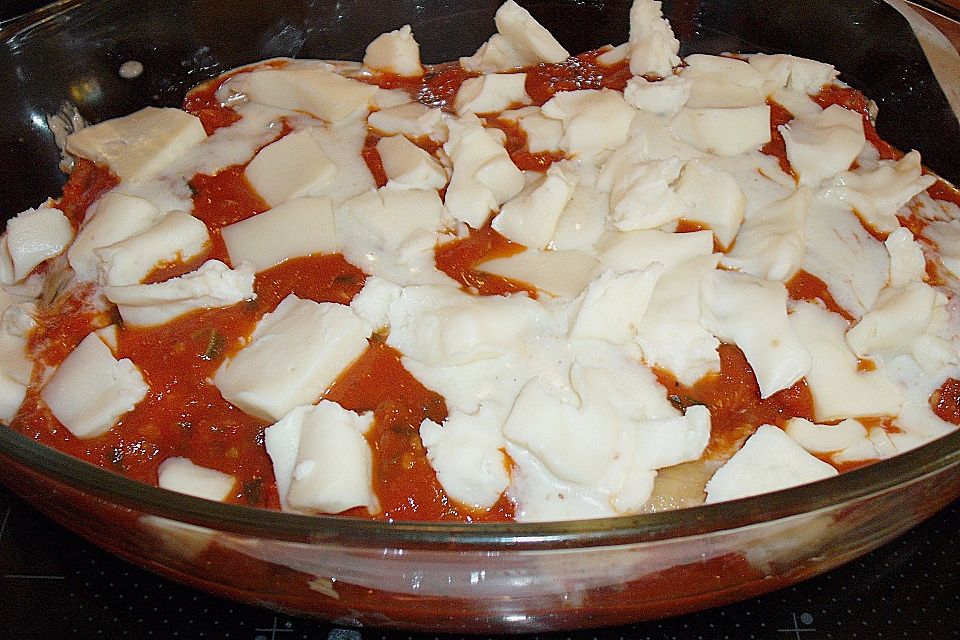 Cannelloni mit Füllung aus Entenbrust und Pilzen