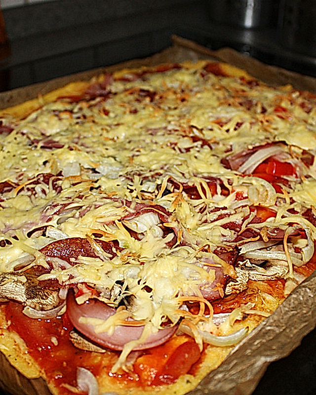 Polenta - Pizza mit Gemüse