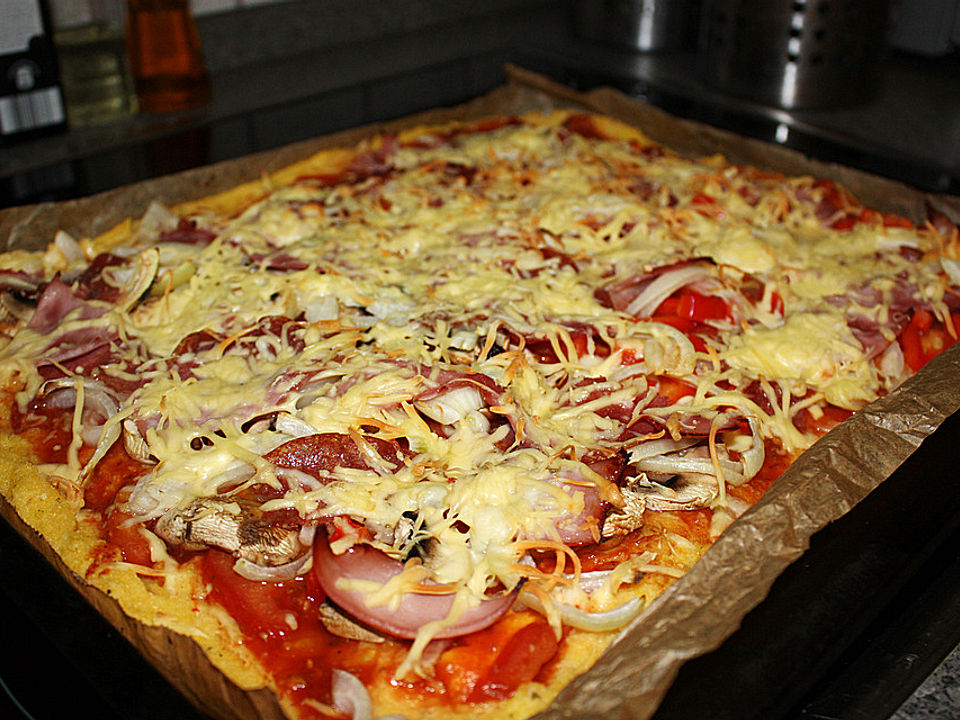 Polenta - Pizza mit Gemüse von Bodale| Chefkoch