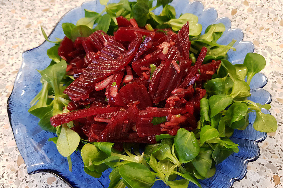 Feldsalat mit Rote Bete