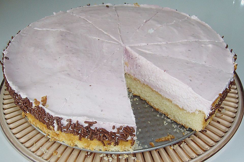 Himbeer - Sahne - Quark - Torte