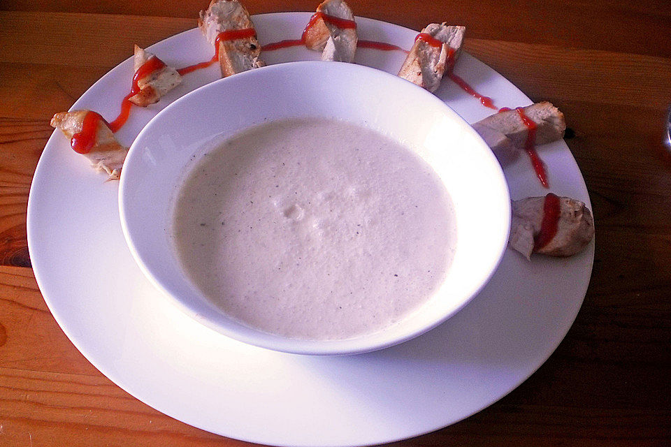 Kühles Melonensüppchen mit Kokosmilch und Ingwer