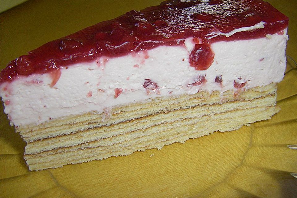 Preiselbeer - Baumkuchen - Torte