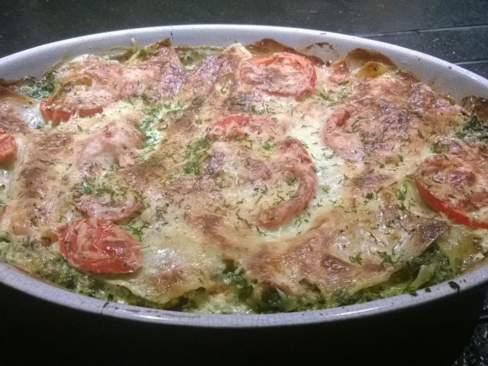 Spinat-Lachs-Lasagne von Chicory| Chefkoch