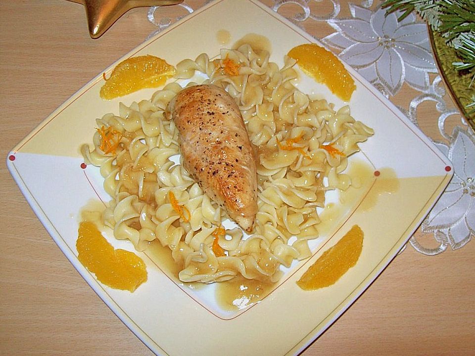 Hähnchenbrustfilet mit Orangensauce von chiara| Chefkoch