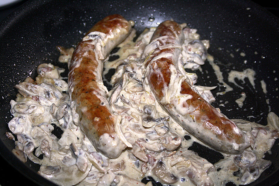 Silkes Bratwurst mit Sauerkraut und Kartoffeln