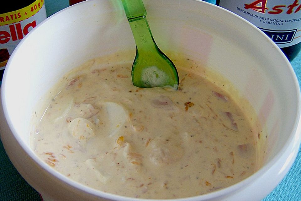 Dannys frischer Eiersalat ohne Mayonnaise Dannys frischer Eiersalat ohne Mayonnaise