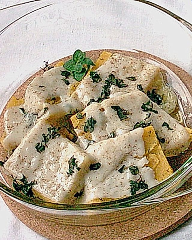 Italienischer Maisauflauf mit Fontina - Käse