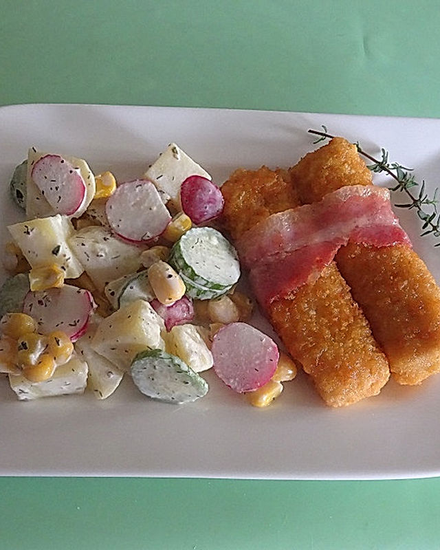 Fischstäbchen - Salat