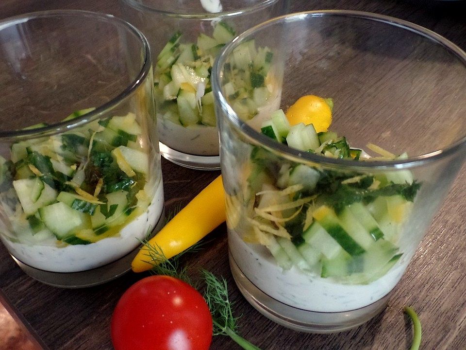Gurken - Minze - Salat mit Mascarponecreme von bushcook| Chefkoch