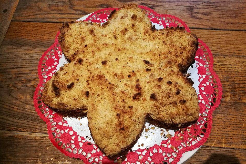 Aprikosen - Käse - Kuchen mit Streuseln