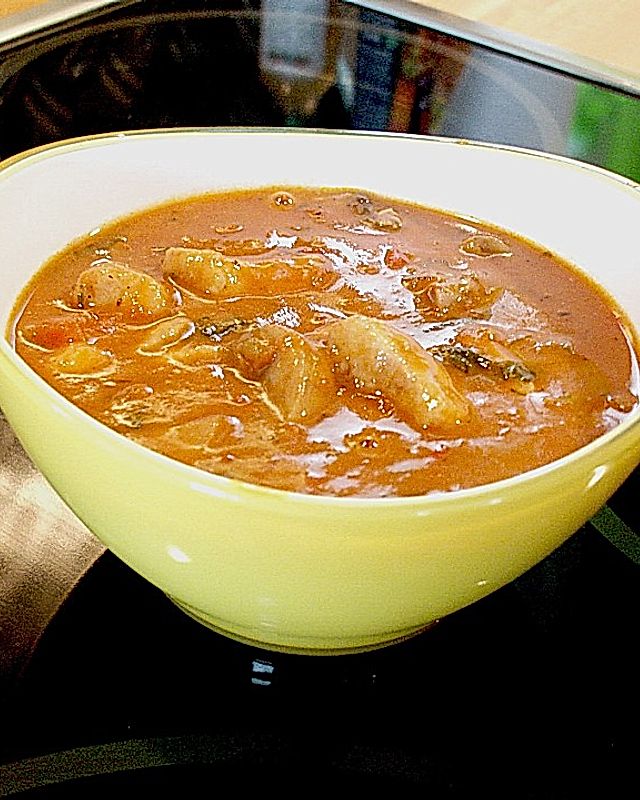 Urmelis Rotwein - Pilz - Tomaten - Sauce mit Filetstückchen