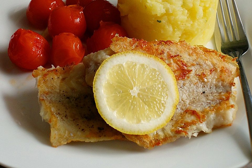 Seelachsfilet aus der Pfanne