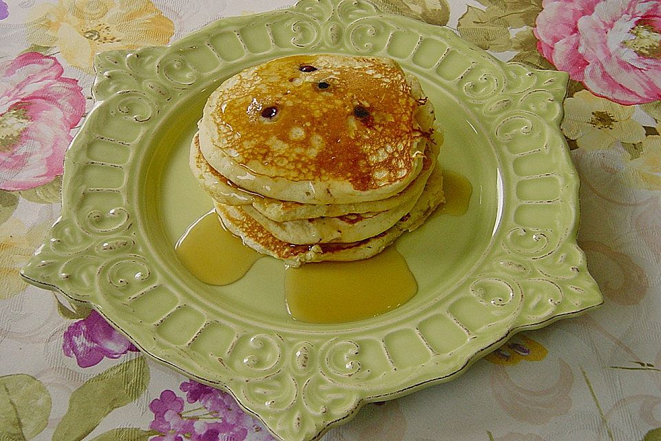 Pancakes mit Blueberries